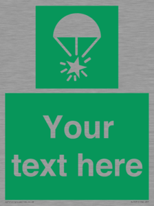 Custom sign safe condition Rocket parachute flare